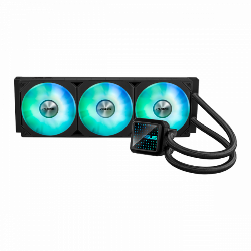 СЖО ASUS PRIME LC 360 ARGB LCD, 360mm, ARGB Fans, Cooper PUMP LCD, BOX