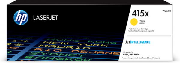 Картридж лазерный HP 415X LaserJet Yellow, W2032X