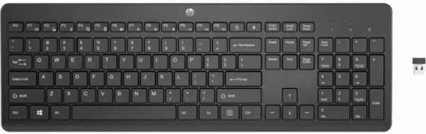 Клавиатура HP 3L1E7AA 230 BLK WL KBD