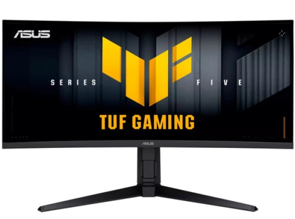 Монитор ASUS VG34WQL5A VA,34",1500R,21:9 QHD (3440x1440x200Hz),400 cd/m2,4k:1,1ms,2xHDMI,2xDP,Sp 2W,HDR10