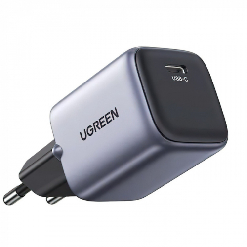 Зарядное устройство Ugreen CD319 USB-C GaN Fast Charger 30W EU Space Gray 90666