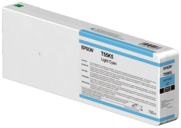 Картридж со светло-голубыми чернилами Epson C13T55K500 UltraChrome HDX/HD 700ml