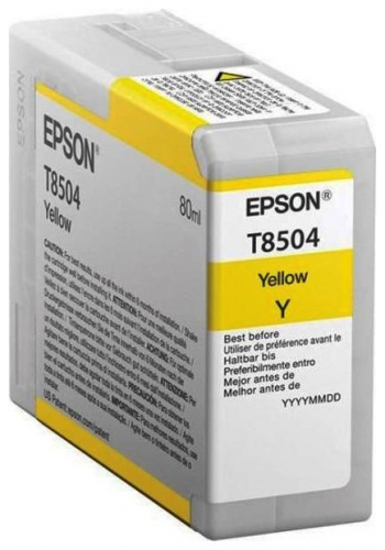Картридж струйный Epson C13T850400 Yellow T850400 UltraChrome HD ink 80ml