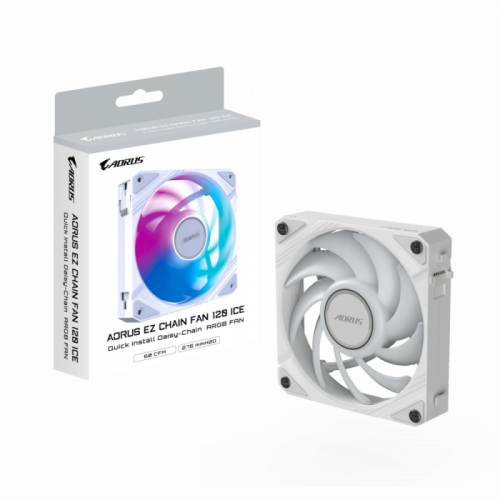 Вентилятор для корпуса Gigabyte GP-ECFAN1201 ICE, WHITE