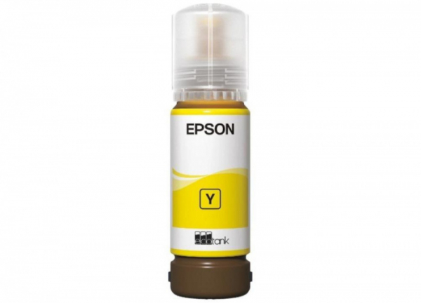 Контейнер с чернилами Epson C13T09C44A 108 EcoTank Yellow 70 ml/ЖЕЛТАЯ НАКЛЕЙКА