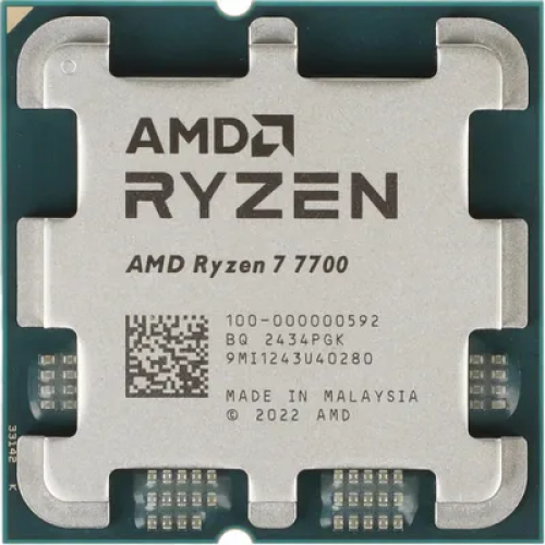 Процессор AMD Ryzen 7 7700, AM5, 8C/16T, 3.8GHz base, 5.3GHz Turbo, L3 32Mb, 100-000000592, Tray