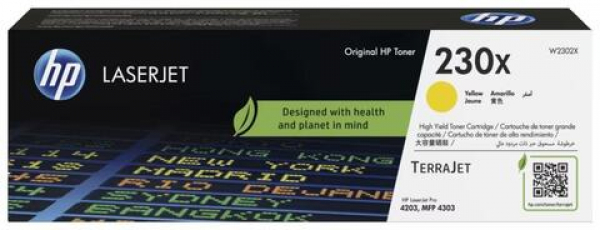 Лазерный картридж HP W2302X  для LaserJet, желтый (5500 стр)