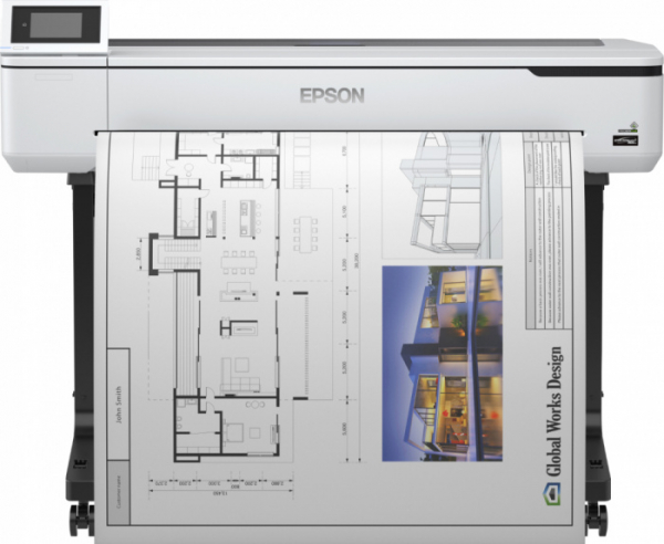Плоттер Epson SureColor SC-T5100N C11CF12302A0, печать A0+ (2400x1200 dpi), USB 3.0, Gigabit ethernet interface, Wi-Fi