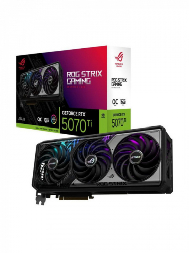 Видеокарта ASUS ROG-STRIX-RTX5070TI-O16G-GAMING, 16Gb GDDR7, 256 Bit, HDMI, DP, BOX