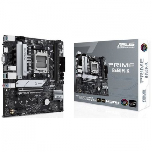 Сист.плата ASUS PRIME B650M-K, B650, AM5, 2xDDR5, PCI-E x16, PCI-E x1, M2, SATA, HDMI, D-Sub, BOX