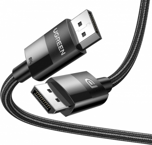 Кабель Ugreen DP114 DisplayPort 1.4, 8K/60hz 4K/144Hz , 2m 80392