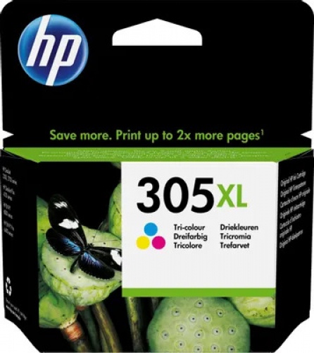 Оригинальный струйный картридж увеличенной емкости HP 305XL, трехцветный (3YM63AE)