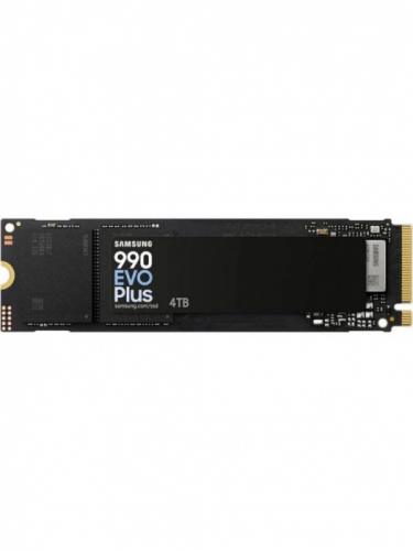 Твердотельный накопитель SSD Samsung 990 EVO Plus, M.2, 4TB, read 7250 MB/s, write 6300 MB/s, PCIe 4.0, TLC