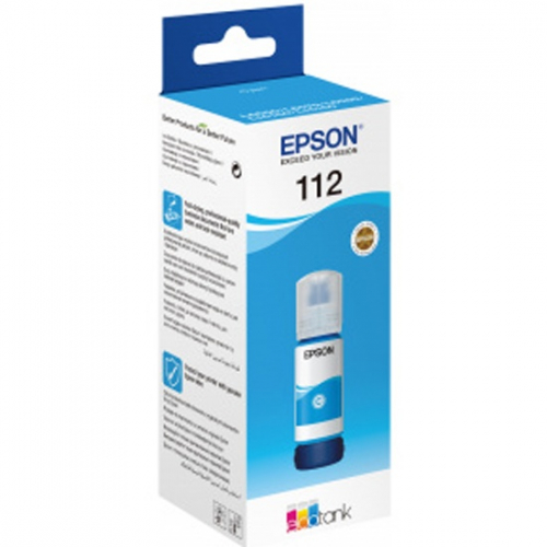 Контейнер с голубыми чернилами Epson C13T06C24A,  I/C (c) L65**/L15***/ЖЕЛТАЯ НАКЛЕЙКА