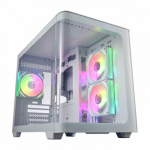 Корпус FSP S380-WA, Mid-Tower, M-ATX, Mini-ITX, USB 3.2 Gen 1 Type-A,USB 3.2 Gen 1 Type-C,ARGB вентиляторы,3x120мм,белый