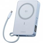 Пауэрбанк Ugreen PB773 65958B 10000mAh 30W 1C + 25W Magnetic Wireless Power Bank with 1* 30W Build-in Cable
