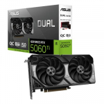 Видеокарта ASUS DUAL-RTX5060TI-O8G, 8Gb GDDR7, 128 Bit, 4608 CUDA, HDMI, DP, BOX